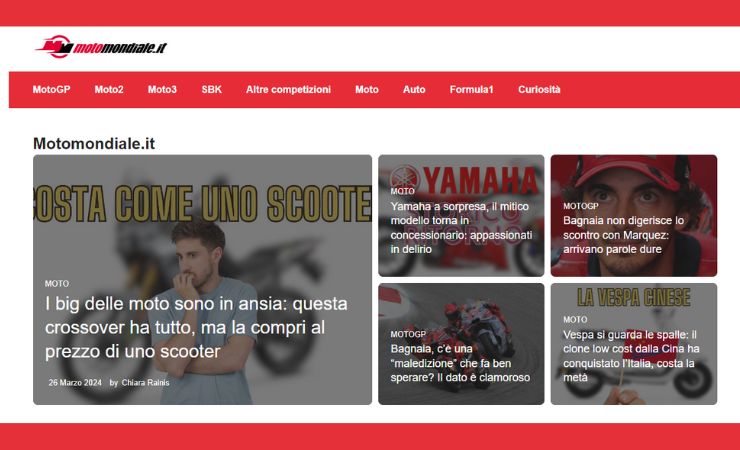 Homepage di Motomopndiale Web365