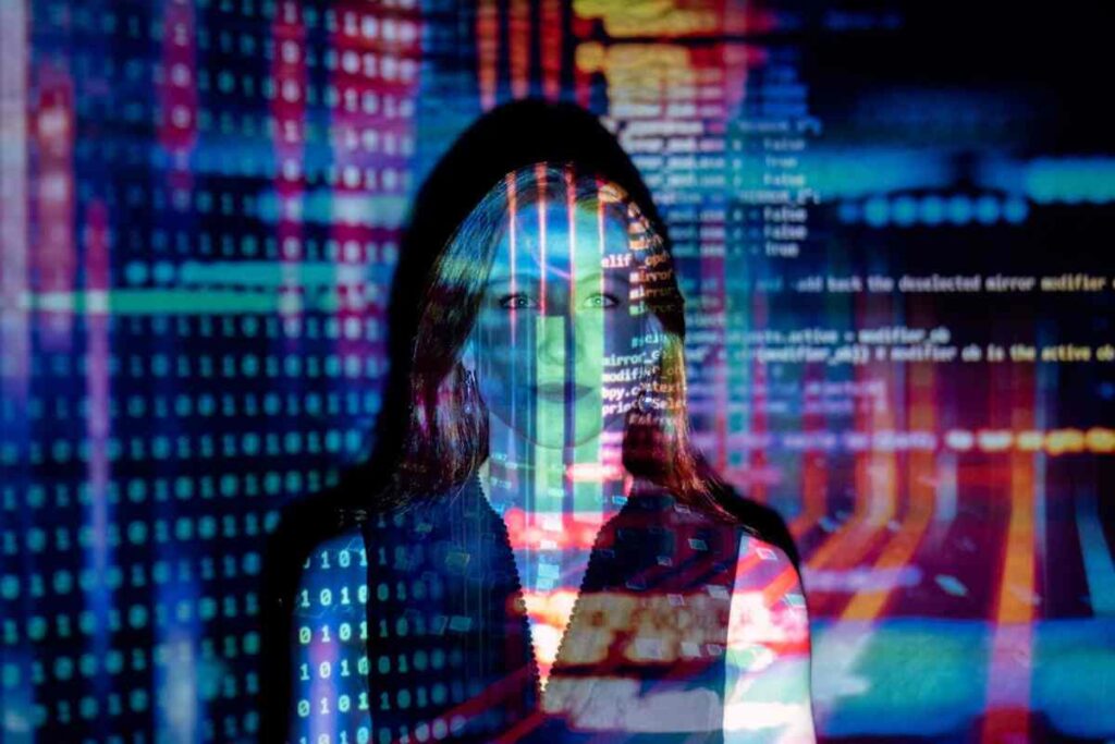 Ragazza e codici PC